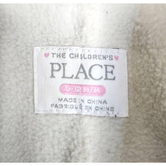 The Childrens Place Girls Unicorn Snowsuit Size 9-12 Month Fleece Lining & Hood - Picture 6 of 7